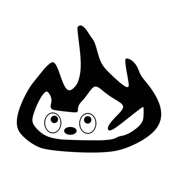 SVG fire oracle bone script