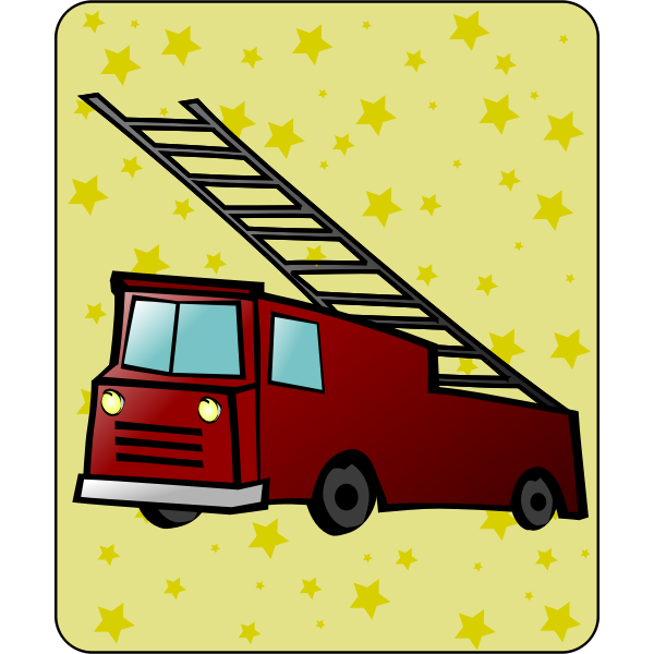 SVG Fire truck cartoon