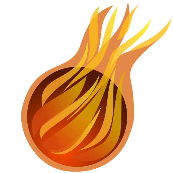 SVG Fireball image