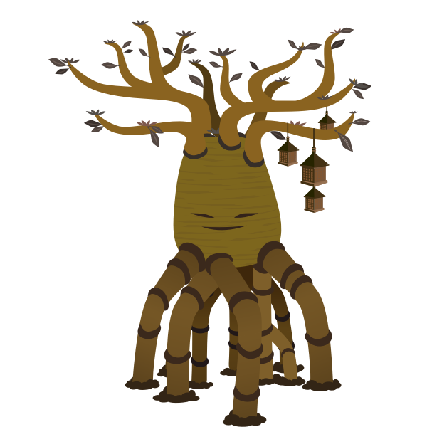 SVG firebog background bottletree face