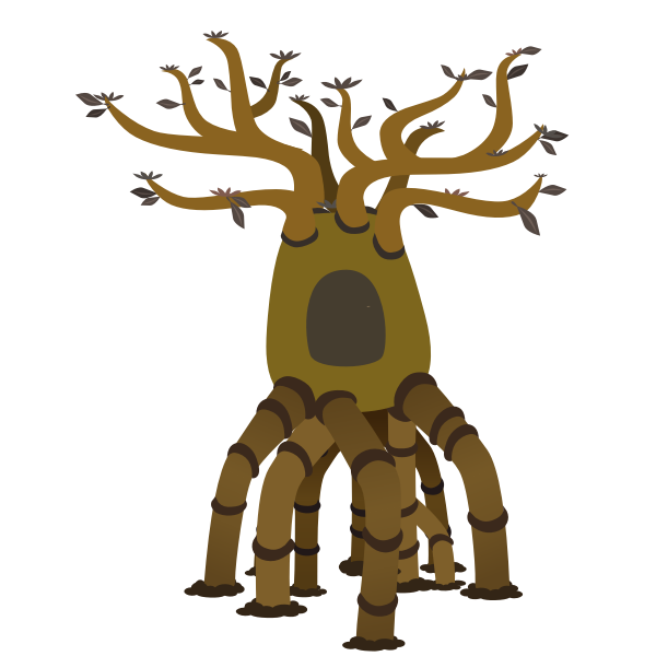 SVG firebog background bottletree hut