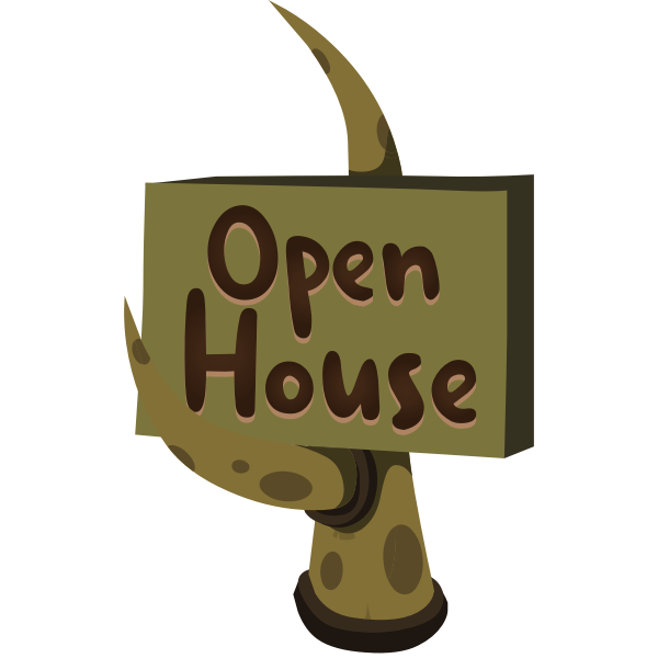 SVG firebog open house sign