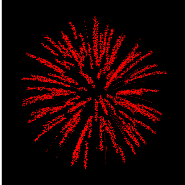 SVG firework rendering glitch