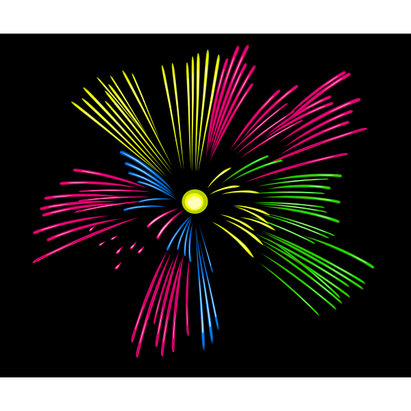 SVG Fireworks vector drawing