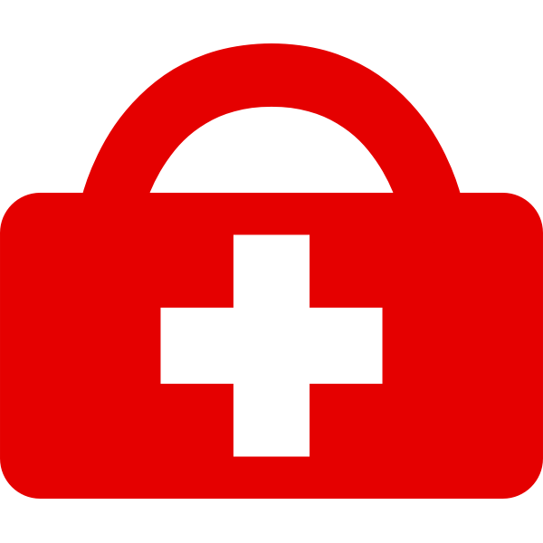 SVG First aid bag