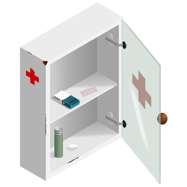SVG First aid cabinet