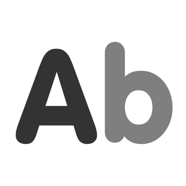 SVG First letter upper icon