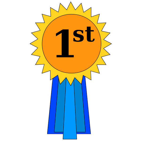 SVG First place ribbon