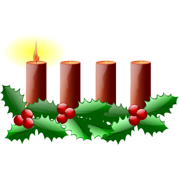 SVG First Sunday in advent vector clip art