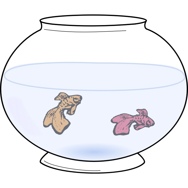 SVG Fish bowl with fish