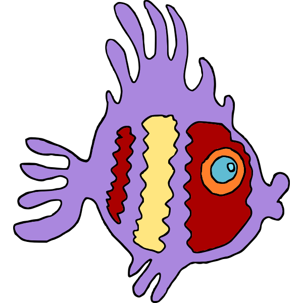 SVG Fish cartoon drawing
