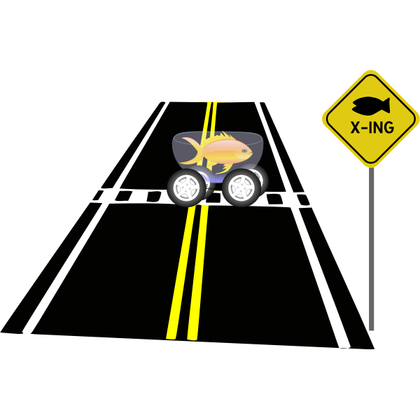 SVG Fish Crossing