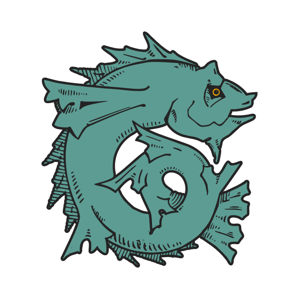 SVG Fish horse silhouette vector graphics