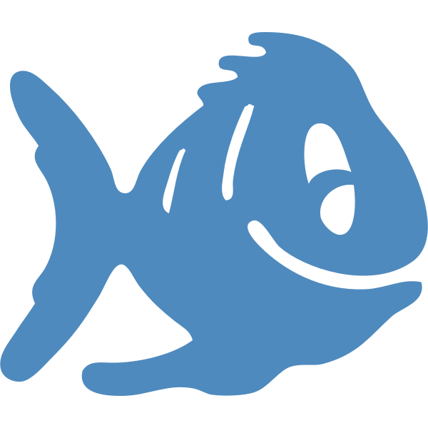 SVG Fish icon vector