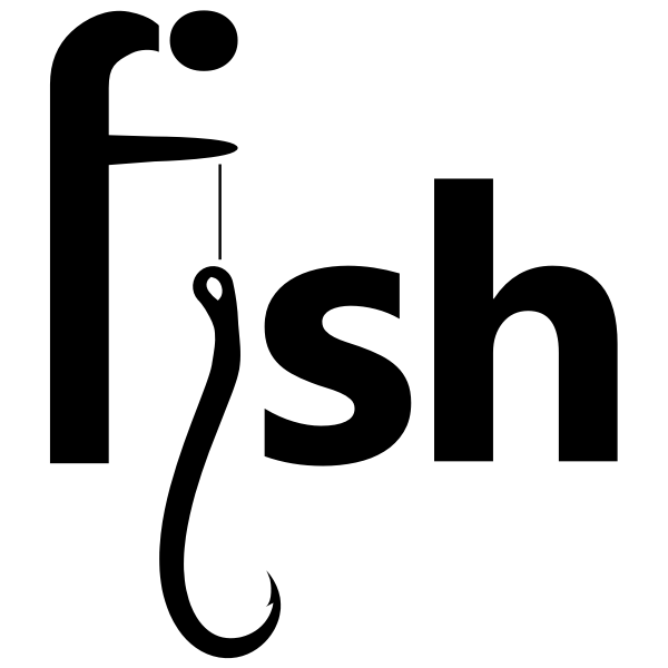 SVG Fish logotype design concept