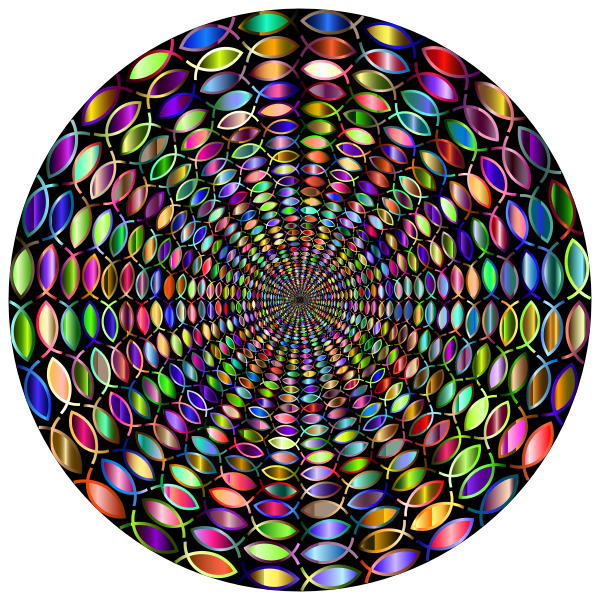 SVG Fish Vortex Variation 2 Chromatic