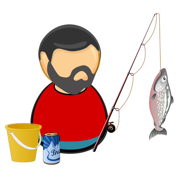 SVG Fisherman