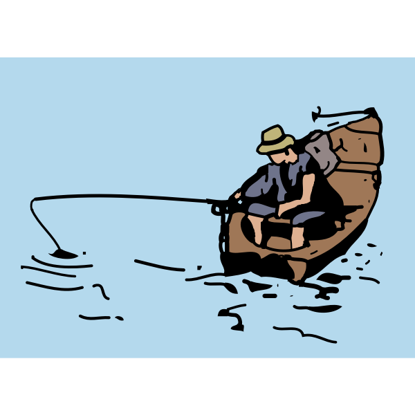 SVG fishing boat