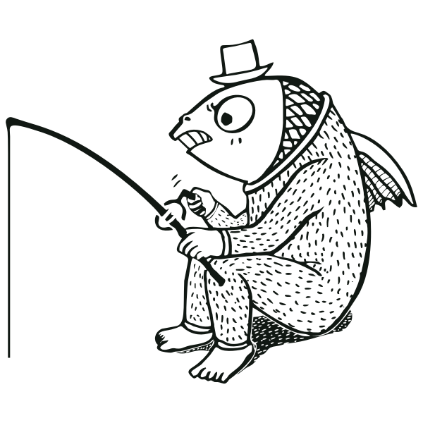 SVG Fishing fish