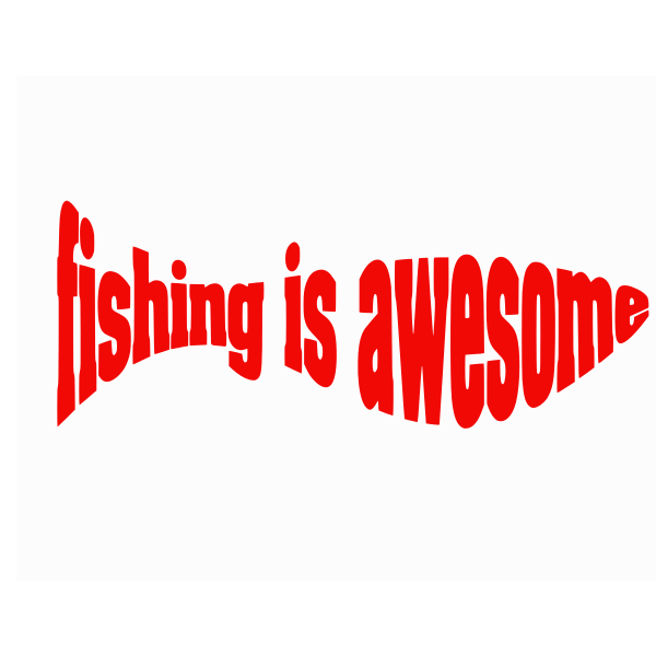 SVG Fishing typography