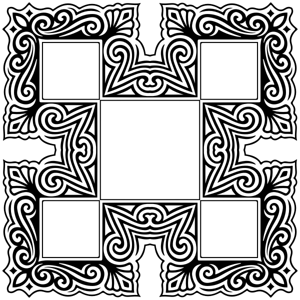 SVG Five decorative frames