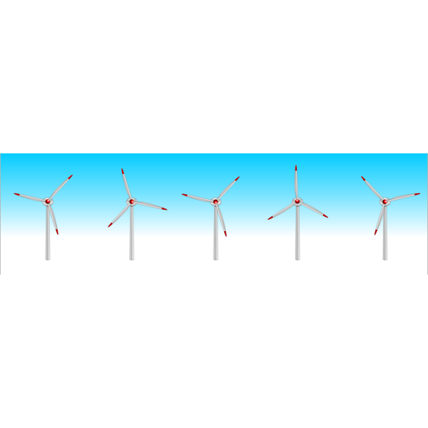 SVG Five wind turbines