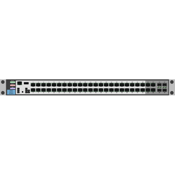 SVG Fixed network switch vector image