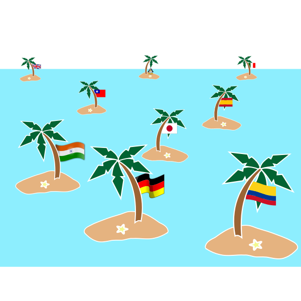 SVG Flag islands