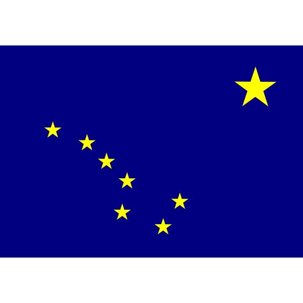 SVG Flag of Alaska USA