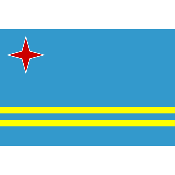 SVG Flag of Aruba