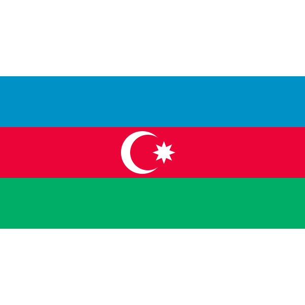 SVG Flag of Azebaijan