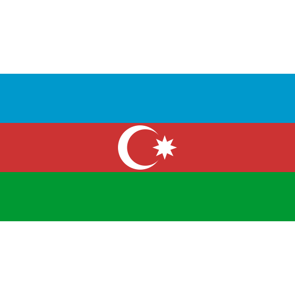 SVG Flag of Azerbaijan