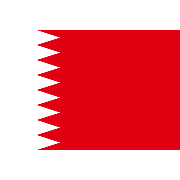 SVG Flag of Bahrain