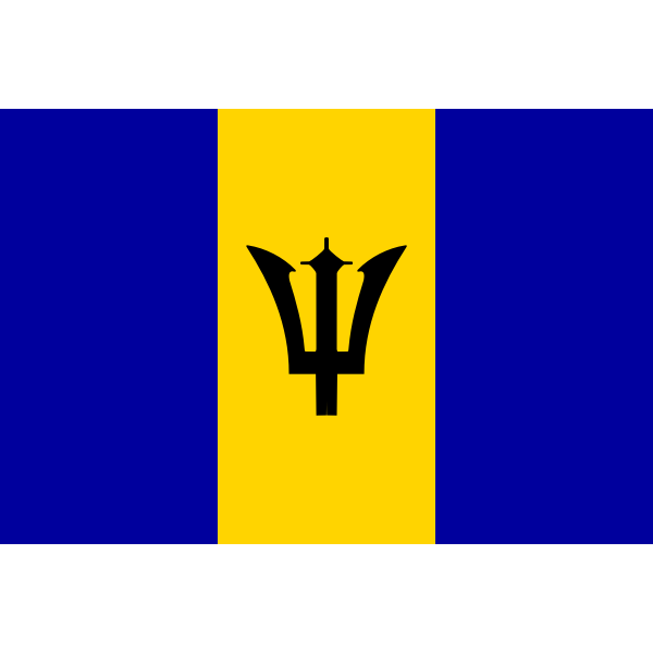 SVG Flag of Barbados