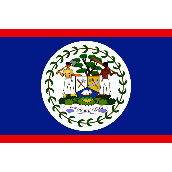 SVG Flag of Belize