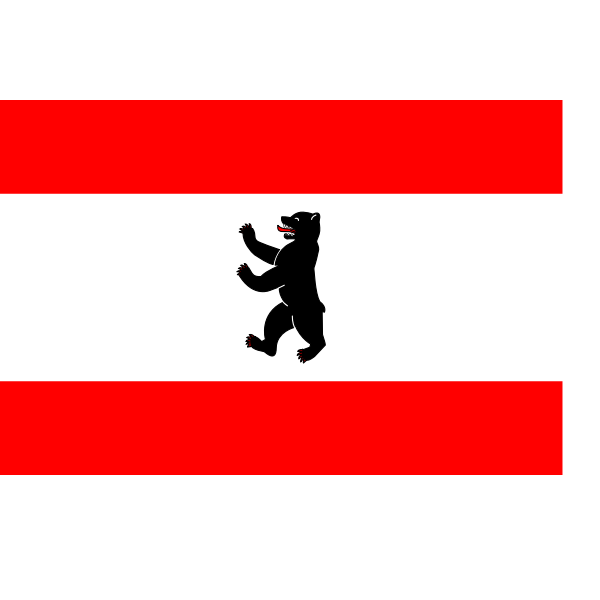 SVG Flag of Berlin vector graphics