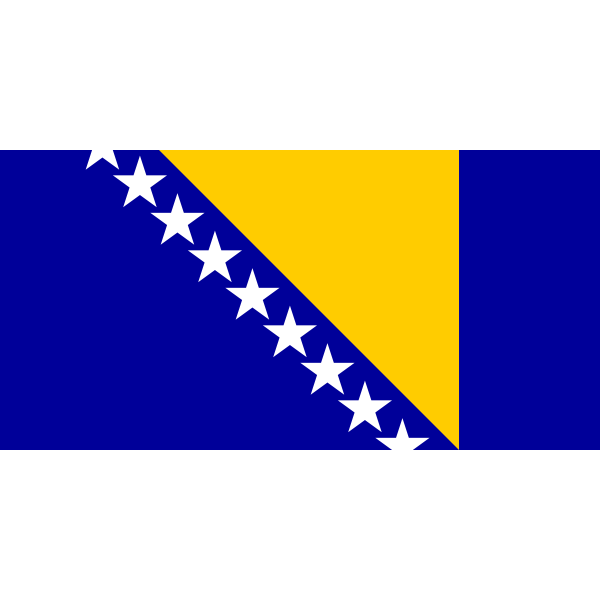 SVG Flag of Bosnia and Herzegovina