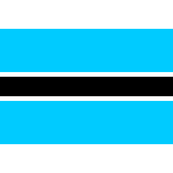 SVG Flag of Botswana