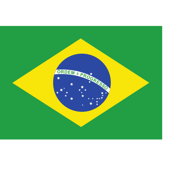 SVG Flag of Brazil vector image