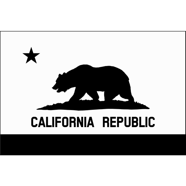 SVG Flag of Calfornia Cook v11 Solid black border