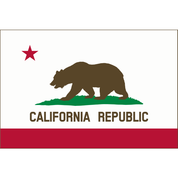 SVG Flag of Calfornia Cook v11 Solid color border