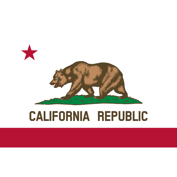 SVG Flag of California Republic vector image