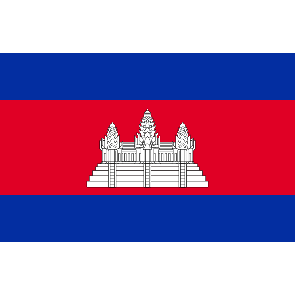 SVG Flag of Cambodia