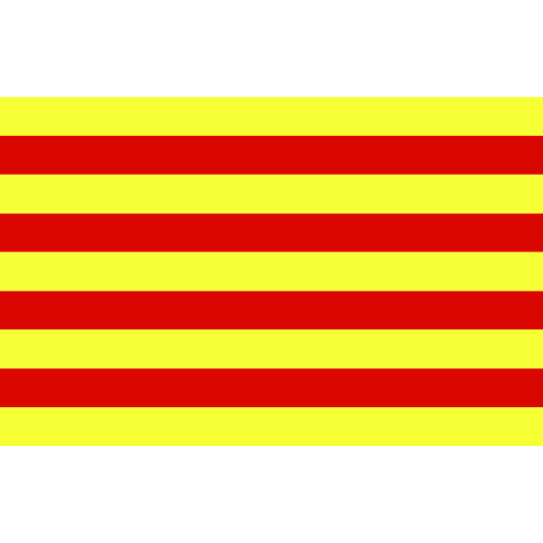SVG Flag of Catalonia illustration