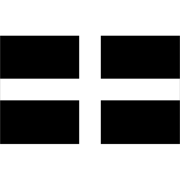 SVG Flag of Cornwall in vector format