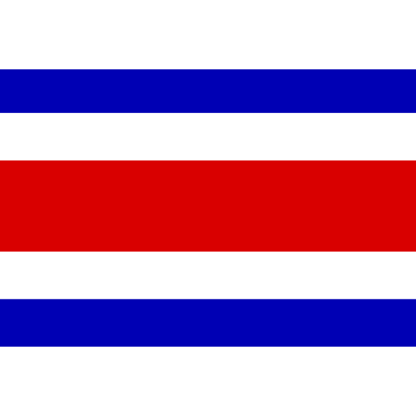SVG Flag of Costa Rica