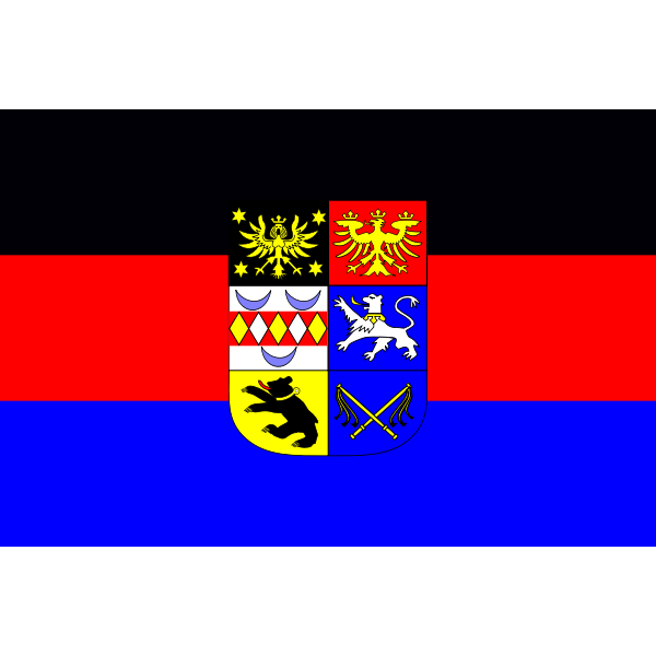 SVG Flag of Eastern Friesland vector image