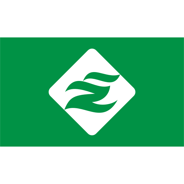 SVG Flag of Esashi Soya Hokkaido green version