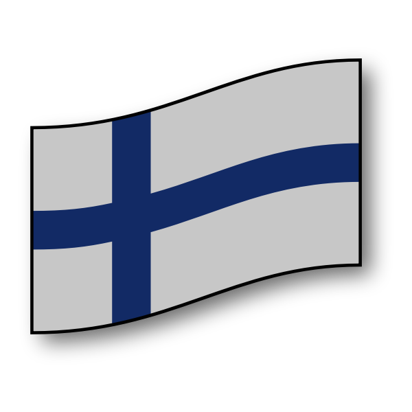 SVG Flag of Finland