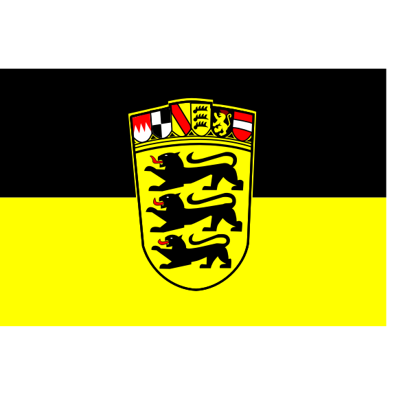 SVG Flag of flag of Baden-Wrttemberg vector clip art